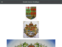 Tablet Screenshot of heraldicscienceheraldique.com